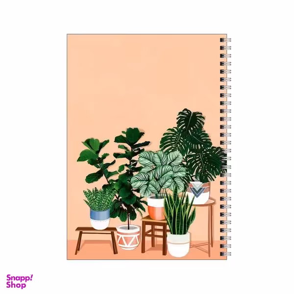 دفتر مشق 80 برگ بامبیلیپ طرح گوشه پر گل و گیاه  کد 9152653