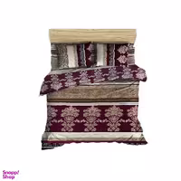 سرویس روتختی 2 نفره کوکو جم مدل پنبه گلدرشت 6 تکه