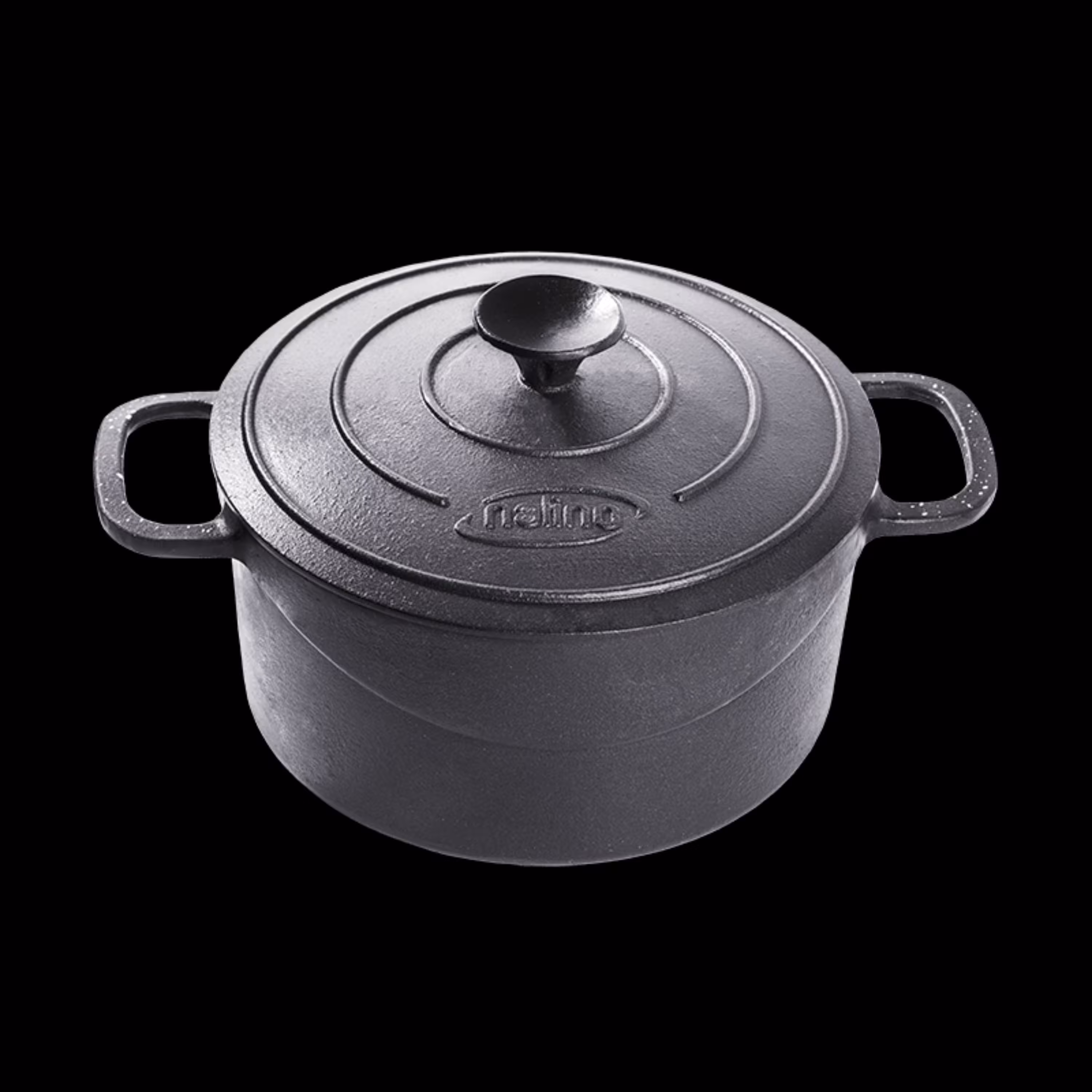 قابلمه چدنی دو دسته سایز 28 با درب چدنی مدل فِلِتی نالینو