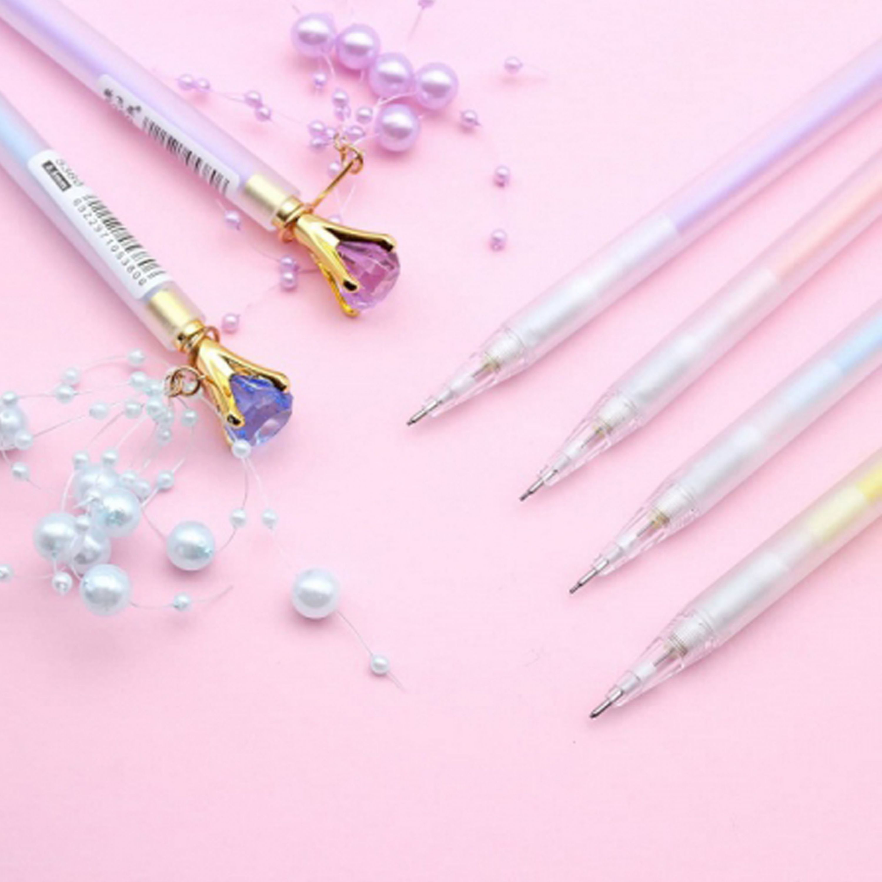 مداد نوکی طرح مروارید رنگ آبی