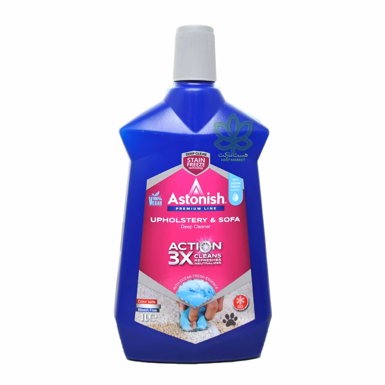 مایع لکه بر و پاک کننده مبلمان رایحه اقیانوس 1 لیتر استونیش - astonish