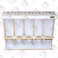 استند و قفسه مدل استوانه ای رومیزی و دیواری 5 مخزنه