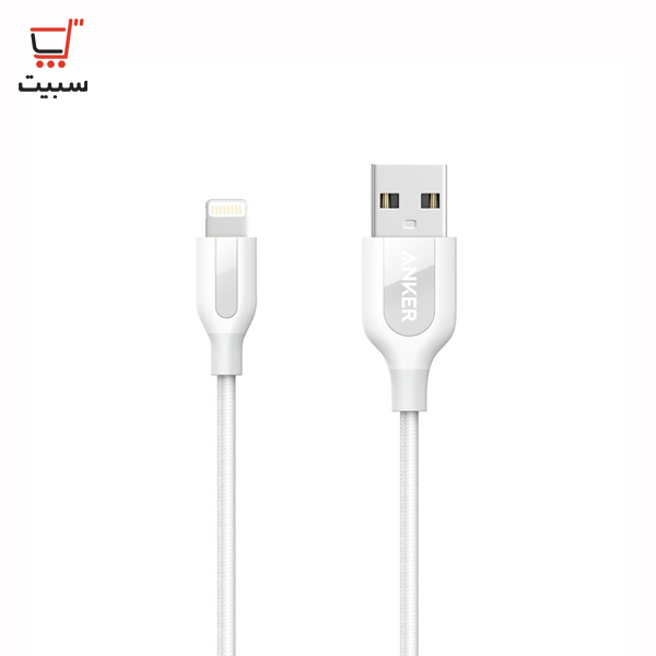 کابل تبدیل USB به لایتنینگ اپل انکر مدل A8121 PowerLine Plue طول 90 سانتی متر