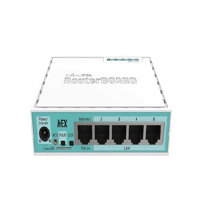 روتر 5 پورت میکروتیک گیگ Mikrotik RB750Gr3 hEX