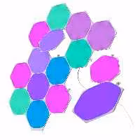خرید پنل هوشمند روشنایی 15 تکه نانولیف مدل Hexagon Starter Kit با بهترین قیمت