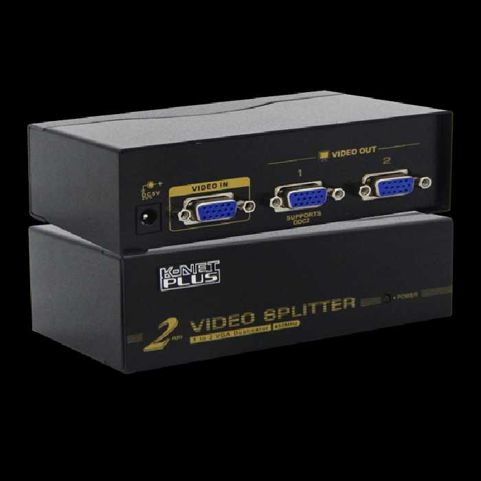 اسپلیتر VGA دو پورت کی نت پلاس 450 مگاهرتز