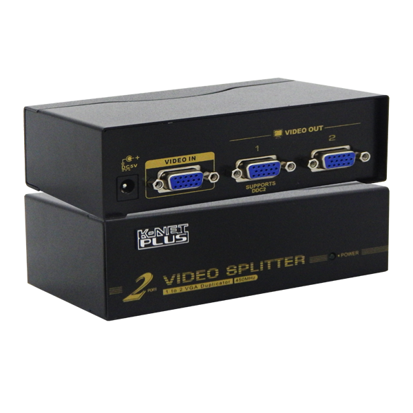 اسپلیتر VGA دو پورت کی نت پلاس 450 مگاهرتز