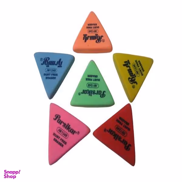 پاک کن پارسیکار مدل مثلثی بسته 6 عددی