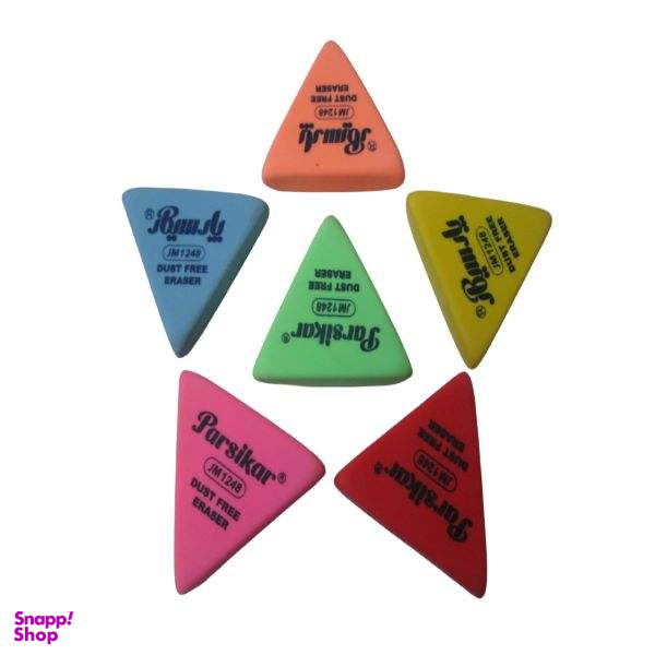 پاک کن پارسیکار مدل مثلثی بسته 6 عددی