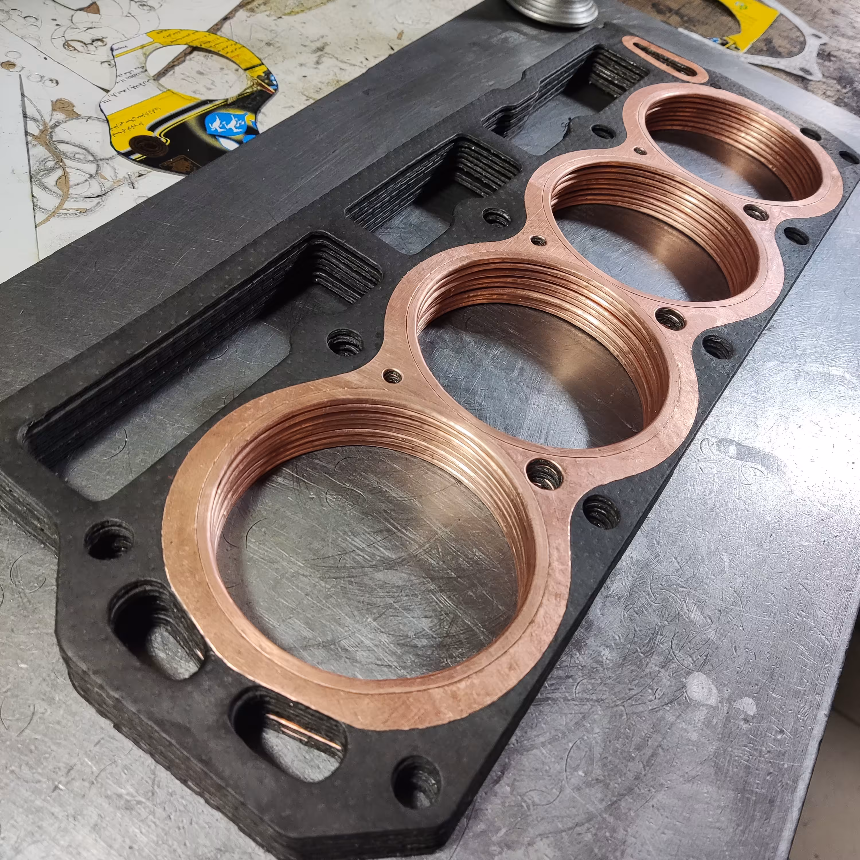 واشر سرسیلندر مسی پیکان آریسان روآ ضخامت های مختلف (پس کرایه)