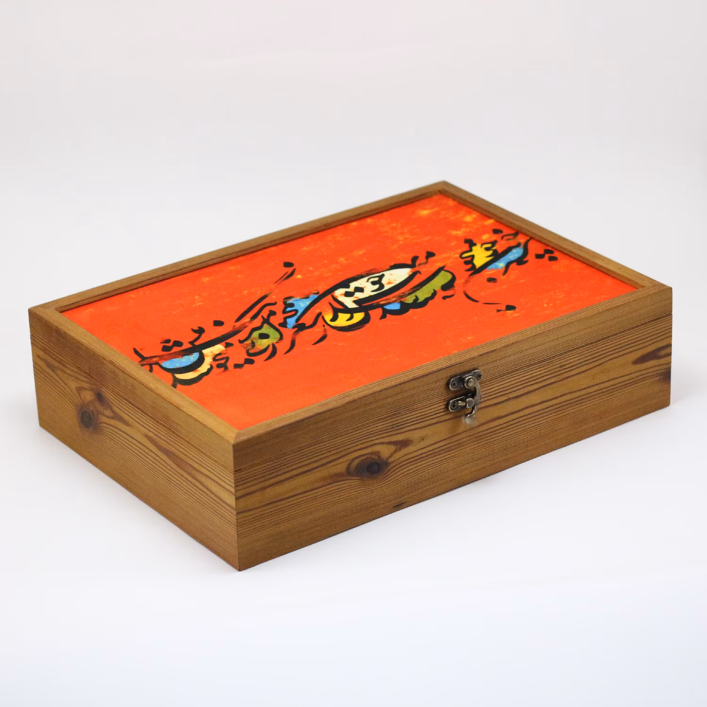 جعبه چوبی چای و دمنوش مدلG17 سایز35در25