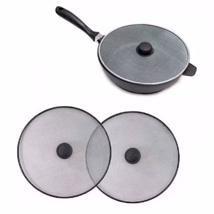 روغن گیر ماهیتابه برای جلوگیری از پخش شدن روغن به هنگام پخت و پز
جلوگیری از پریدن روغن به اطراف به هنگام پخت و پز 
جلوگی