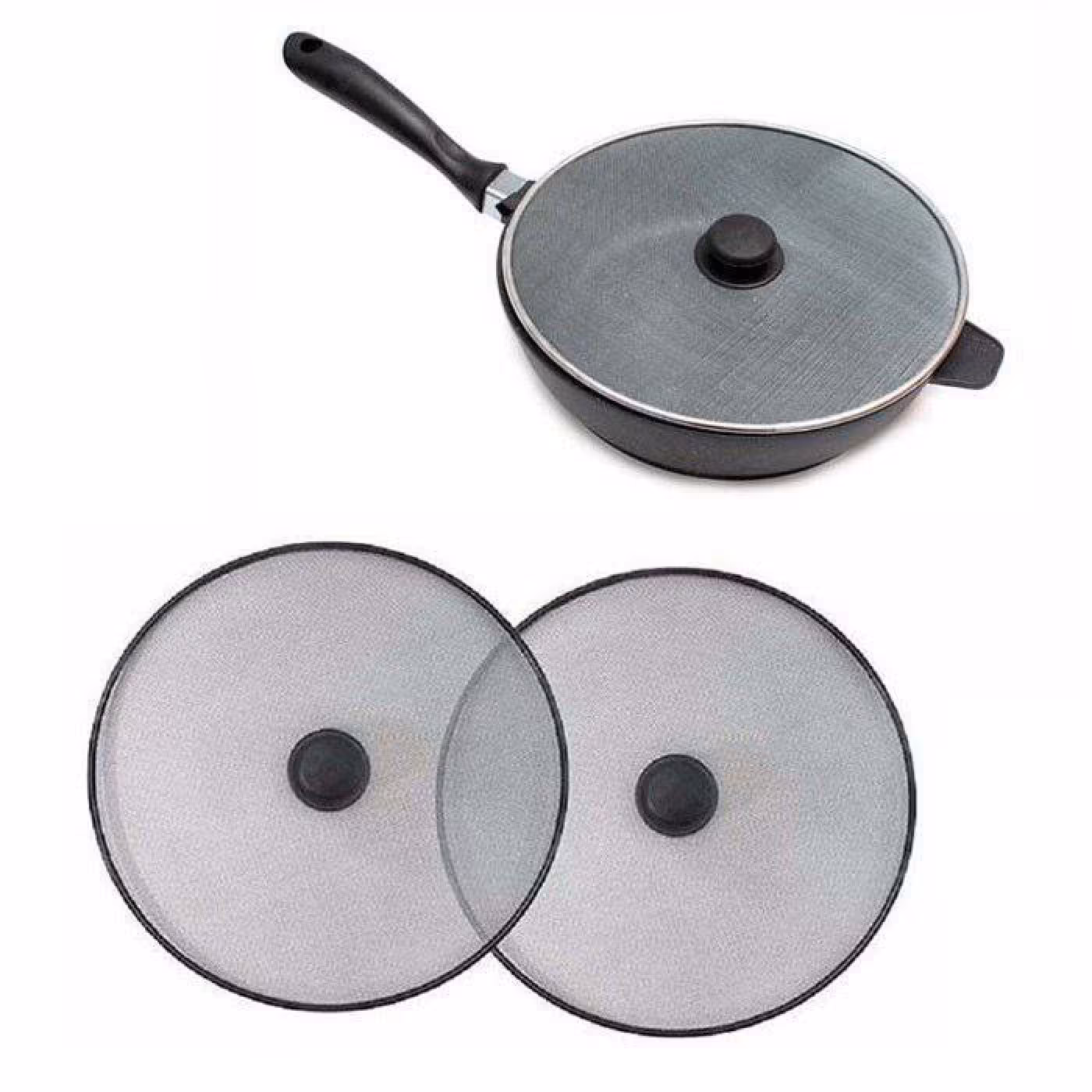 روغن گیر ماهیتابه برای جلوگیری از پخش شدن روغن به هنگام پخت و پز
جلوگیری از پریدن روغن به اطراف به هنگام پخت و پز 
جلوگی