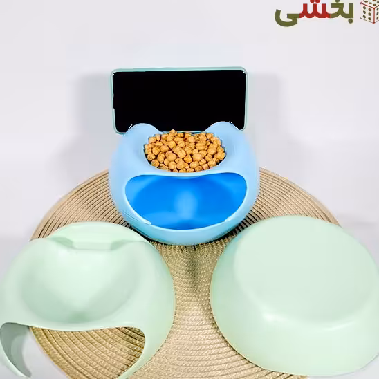تخمه خوری اردوخوری آجیل خوری تک رنگ سبز استند دار وهولدر نگهدارنده موبایل ت