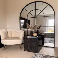 آینه قدی چوبی الف طرح وانیا 100-W-180