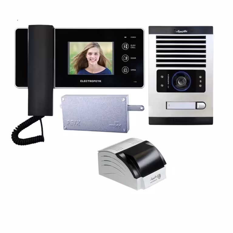 آیفون تصویری الکتروپیک . پک کامل  1 واحدی . مدل 1196 با پنل 1086