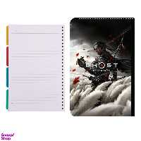 کلاسور طرح بازی ghost of tsushima کد 80 به همراه کاغذ کلاسور