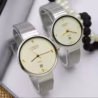 ساعت مچی ست زنانه و مردانه سیتی زن-بندحصیری تک موتور مدل 6269