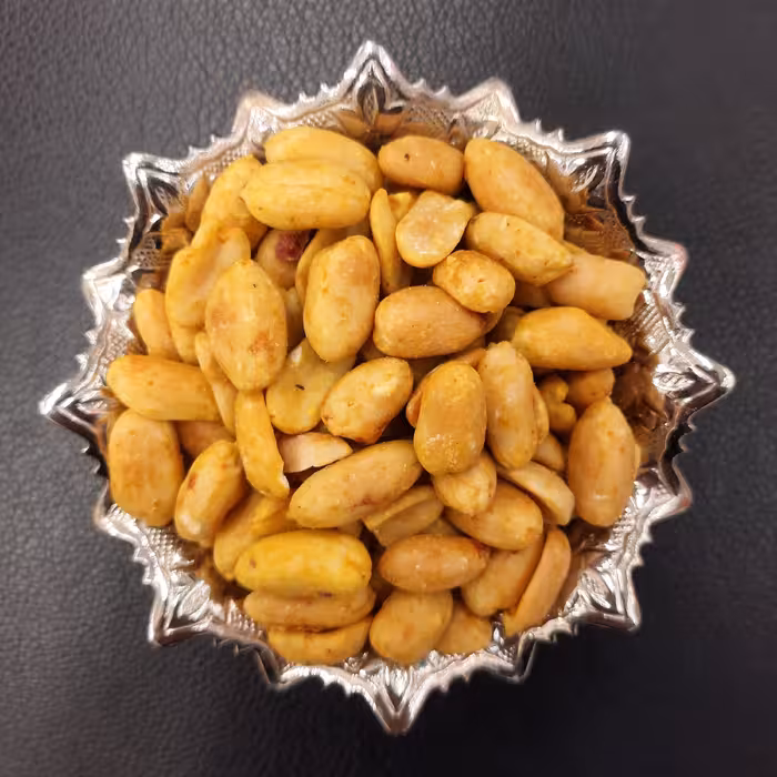 بادام زمینی سرکه ای نمکی بدون پوست