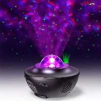 چراغ خواب کهکشان بلوتوث اسپیکر دار مدل starry projector light