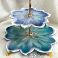 شیرینی خوری رزینی دو طبقه 