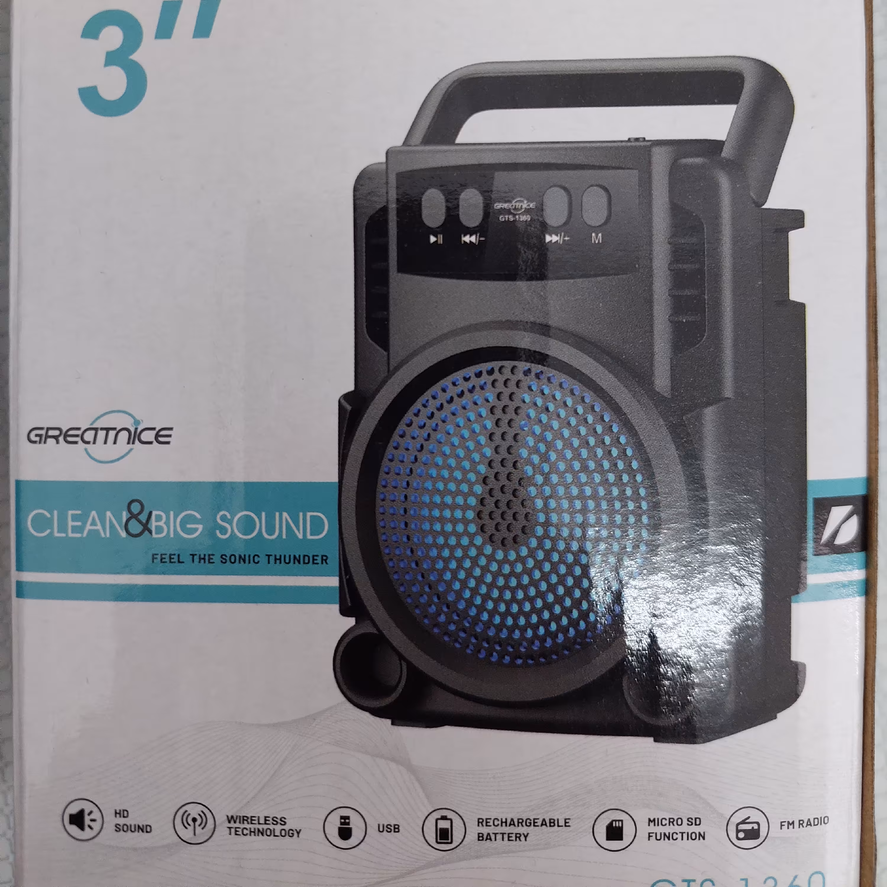 اسپیکر بلوتوثی مدل gts 1360