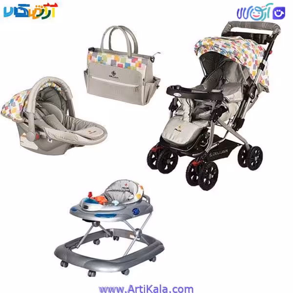 سرویس کالسکه چهار تکه دلیجان مدل الوان