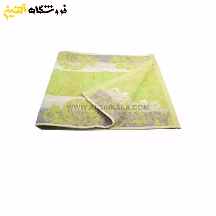 حوله دستی برق لامع مدل بهارک سبز 40×80