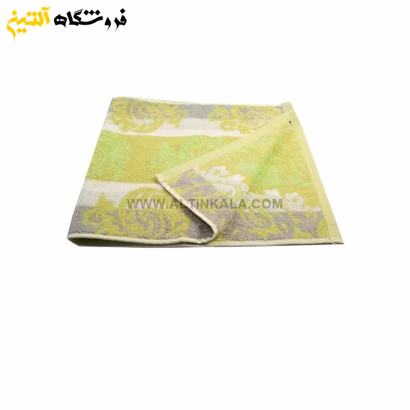 حوله دستی برق لامع مدل بهارک سبز 40×80