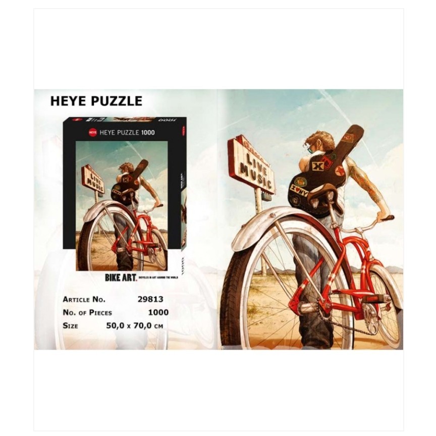 پازل 1000 تکه (BIKE ART MUSIC)