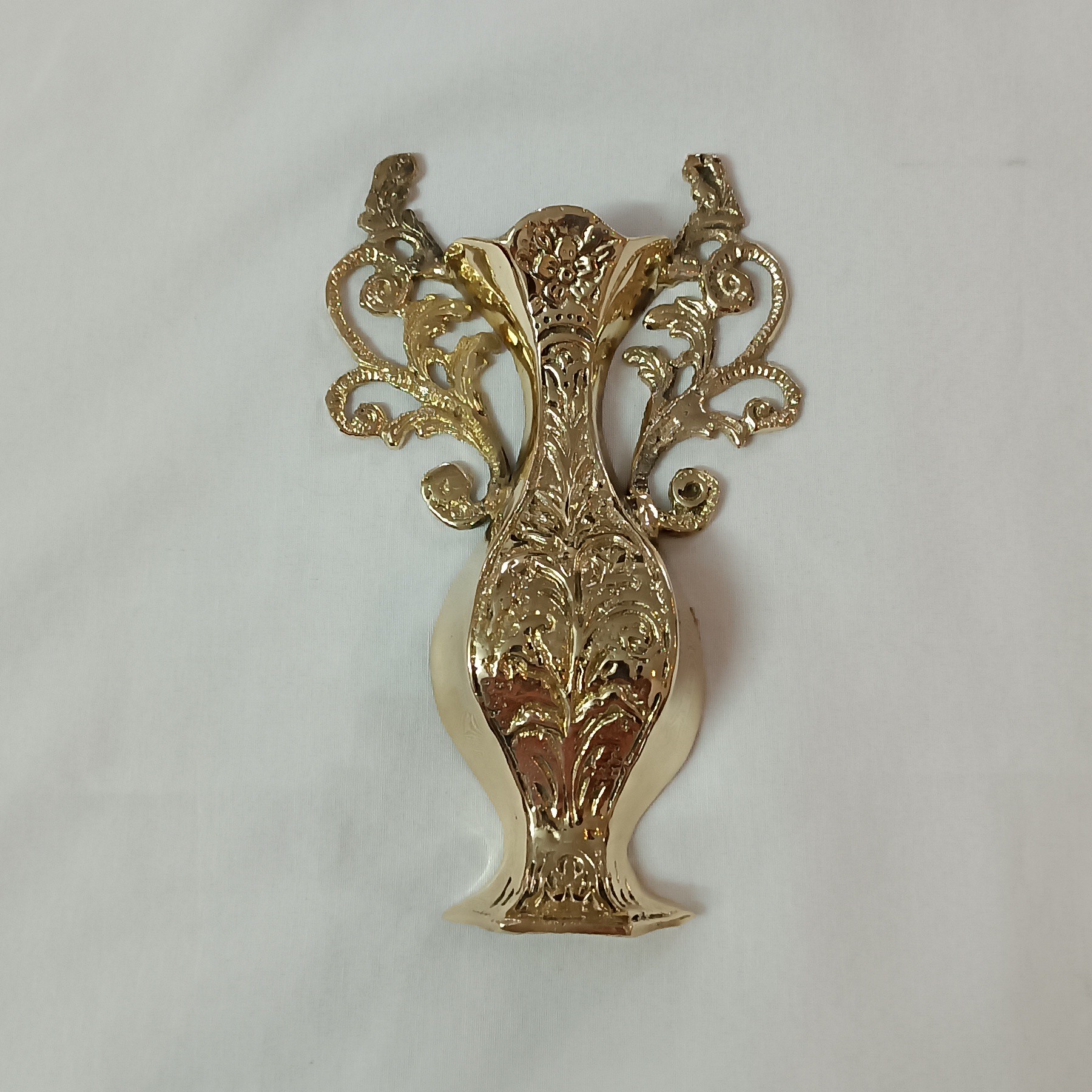 گلدان برنجی دیواری و دیوار کوب تزیینی (برنزی) کد 221