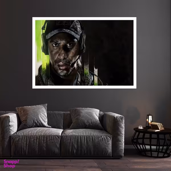 تابلو بکلیت طرح بازی Call of Duty مدل قاب شاسی W-s8756