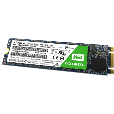 حافظه اس اس دی وسترن دیجیتال مدلWestern Digital Green 120GB M.2 2280 SATA III SSD Drive