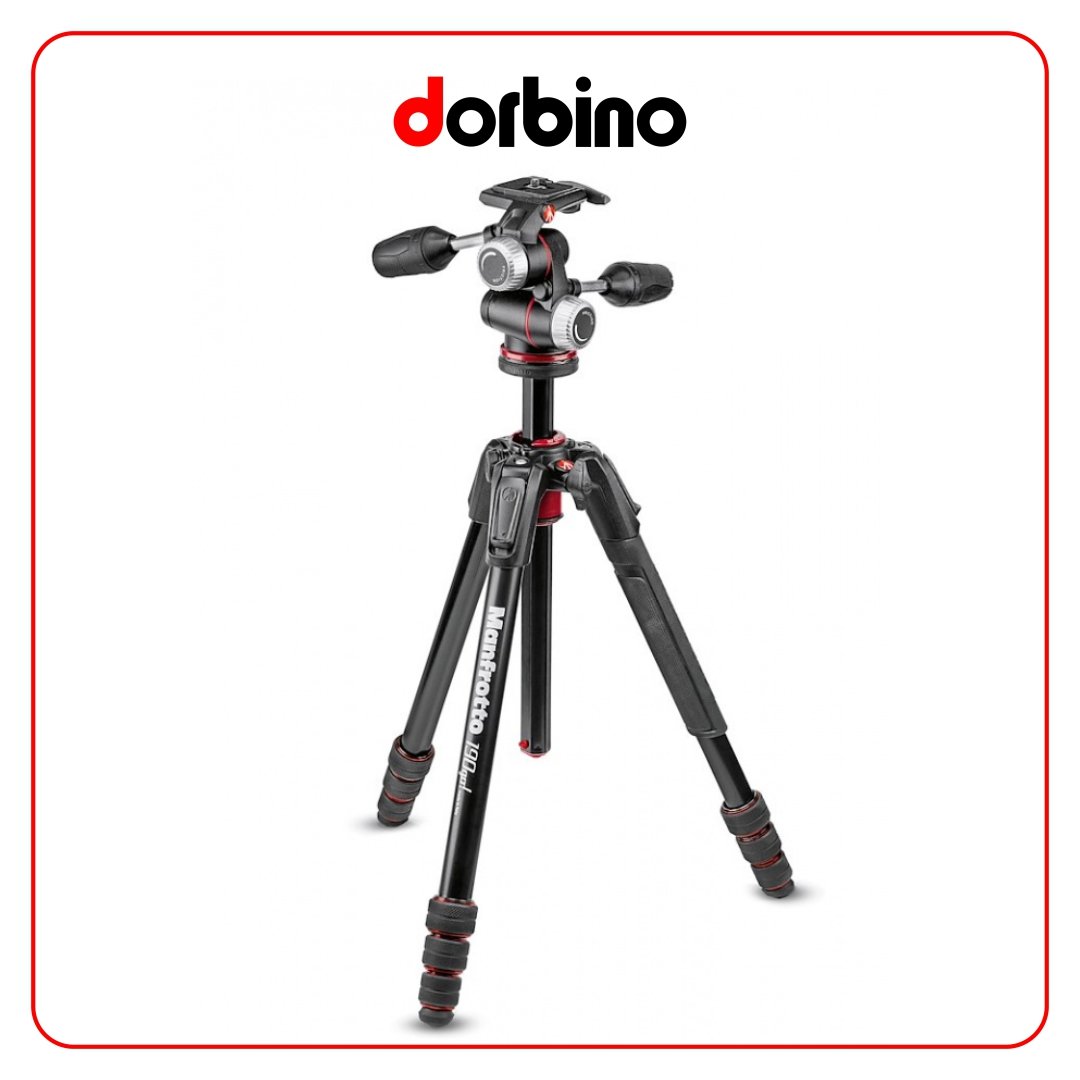 سه پایه مانفرتو Manfrotto MK 190Go-3Way Head - فروشگاه دوربین دوربینو