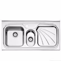 سینک استیل البرز کد 61050دولگنه روکار سایز 100  ارسال باربری به صورت پس کرایه