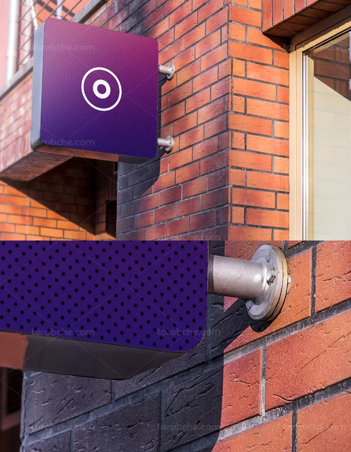 طرح لایه باز موکاپ بنر و فلکسی دیواری شماره 01 - گرافیک با طعم تربچه