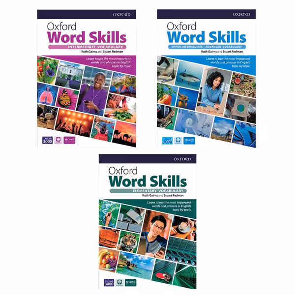 کتاب Oxford Word Skills Second Edition اثر Ruth Gairns And Stuart Redman انتشارات زبان مهر3جلدی