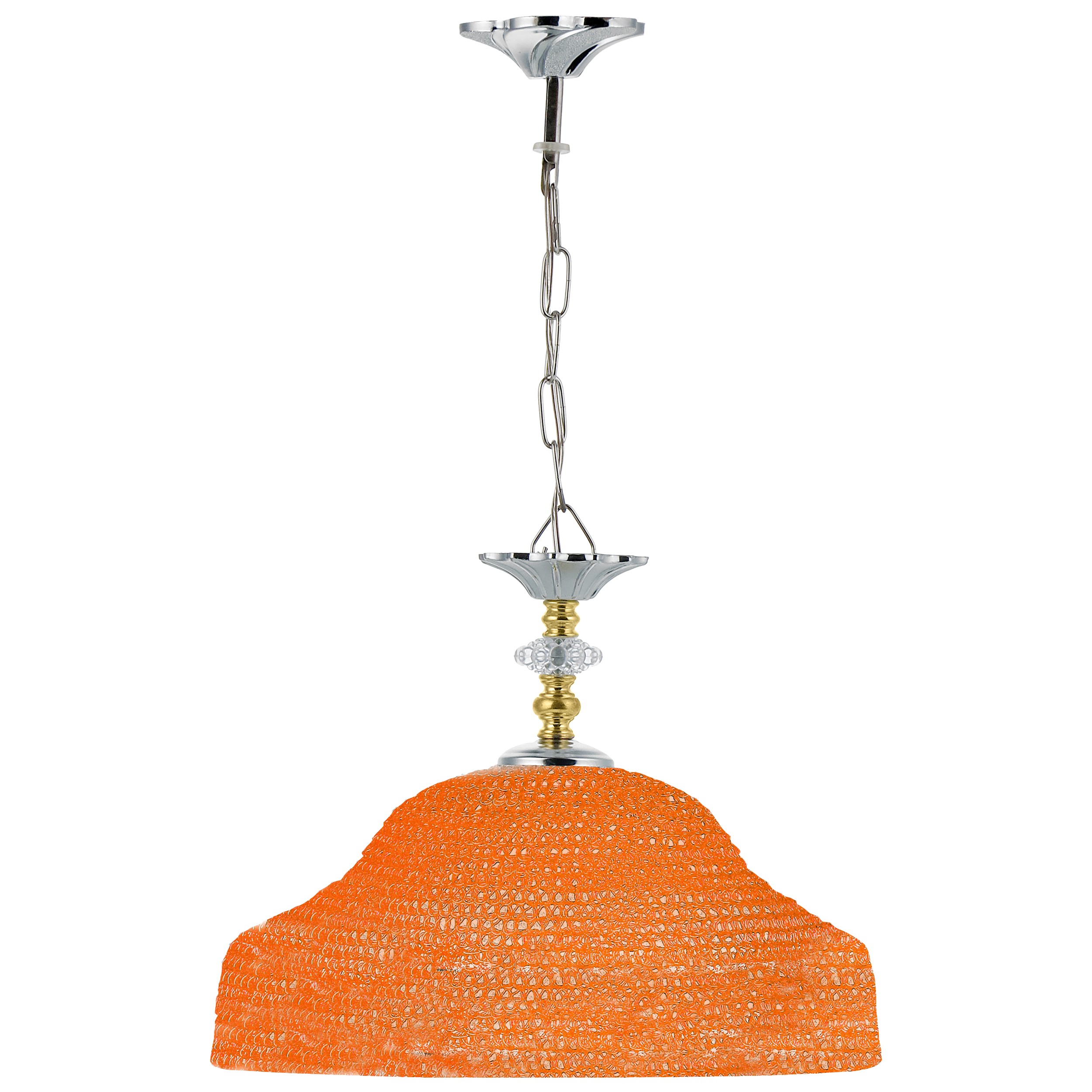 لوستر تک شاخه مدل بیلیاردی 012 نارنجی