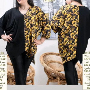 بلوز مجلسی بلند سایزبزرگ11626