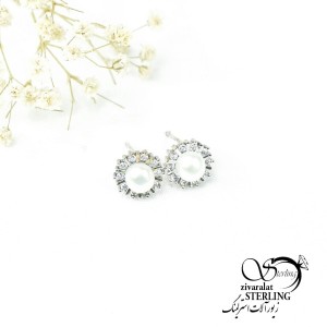 گوشواره میخی نقره کد 6231