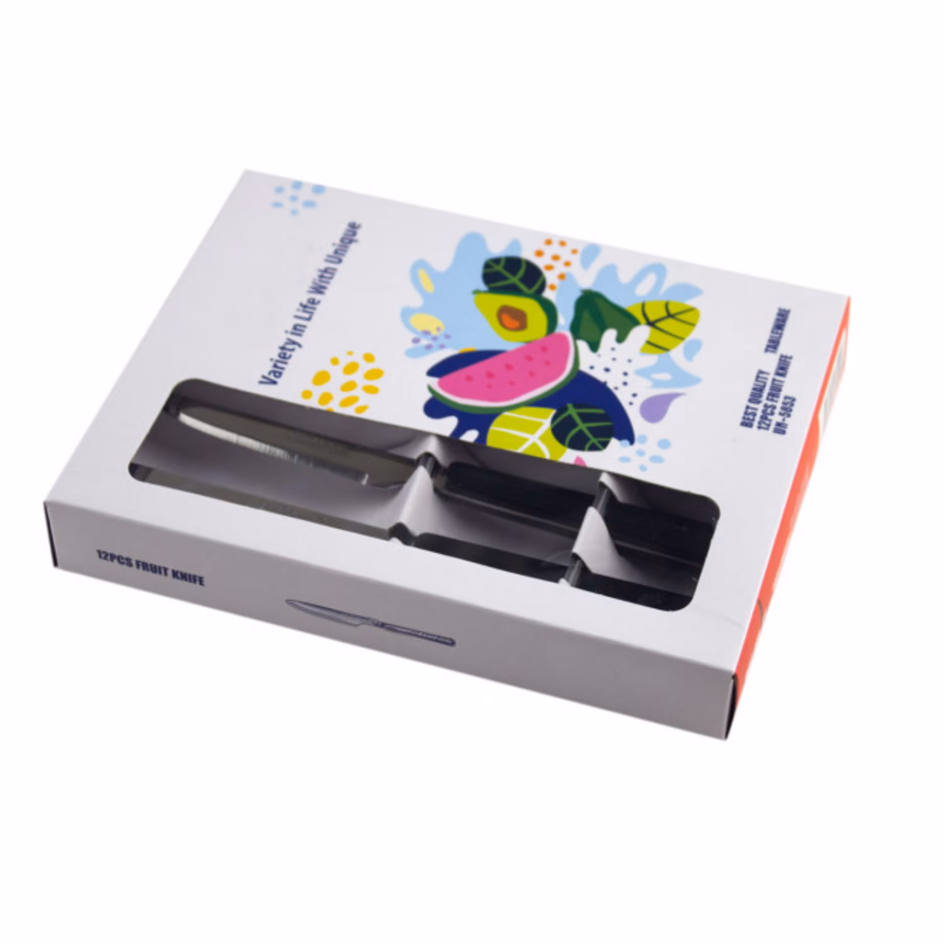 کارد تک یونیک Unique UN-5853 مجموعه 12 عددی رنگ مشکی اورجینال