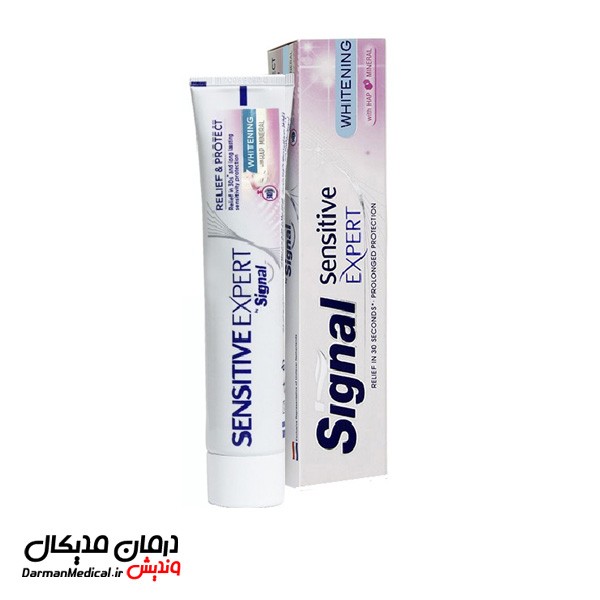 خمیر دندان سیگنال Sensetive Expert مدل Whitening وزن 100 گرم