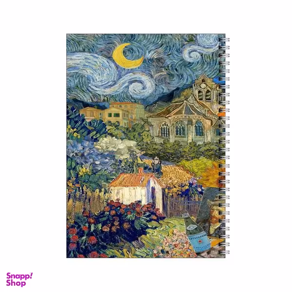 دفتر مشق 80 برگ بامبیلیپ طرح میکس سمی اثار ونگوگ کد 3544306