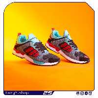کتونی مردانه مدل آدیداس zx5000 سایزبندی 41 الی 44 رنگ طوسی قرمز 