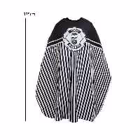 پیش بند مشتری آرایشگری مشکی راه راه رزونال