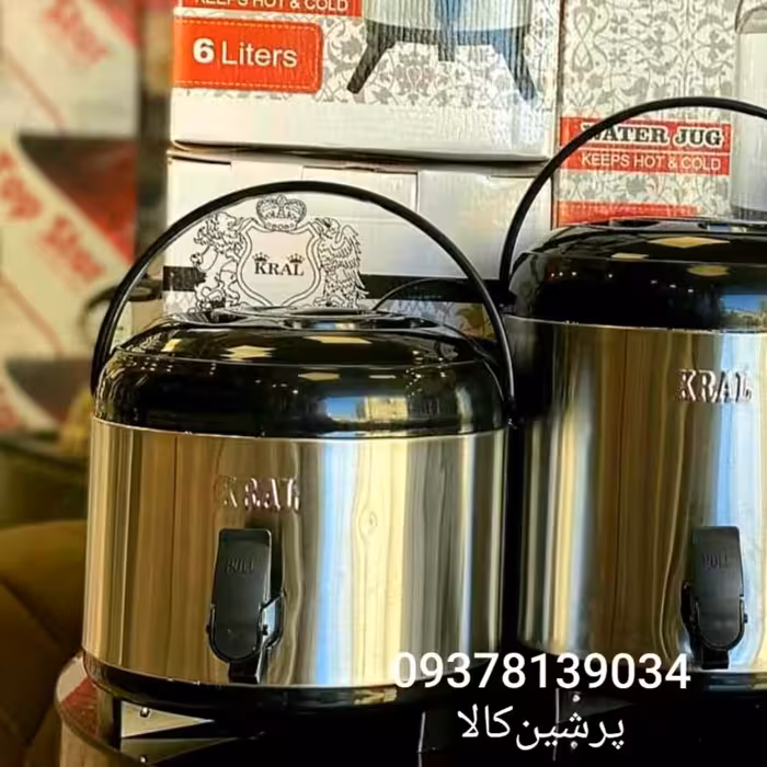 کلمن آب کرال ظرفیت 6لیتری  کلمن تمام استیلKral