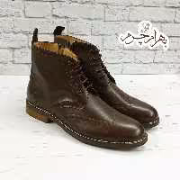 نیم بوت اسپرت مردانه چرم طبیعی دست دوز(آلپ قهوه ای حراج تک سایز )ارسال رایگان 