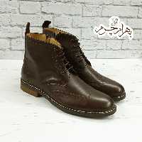 نیم بوت اسپرت مردانه چرم طبیعی دست دوز(آلپ قهوه ای حراج تک سایز )ارسال رایگان 