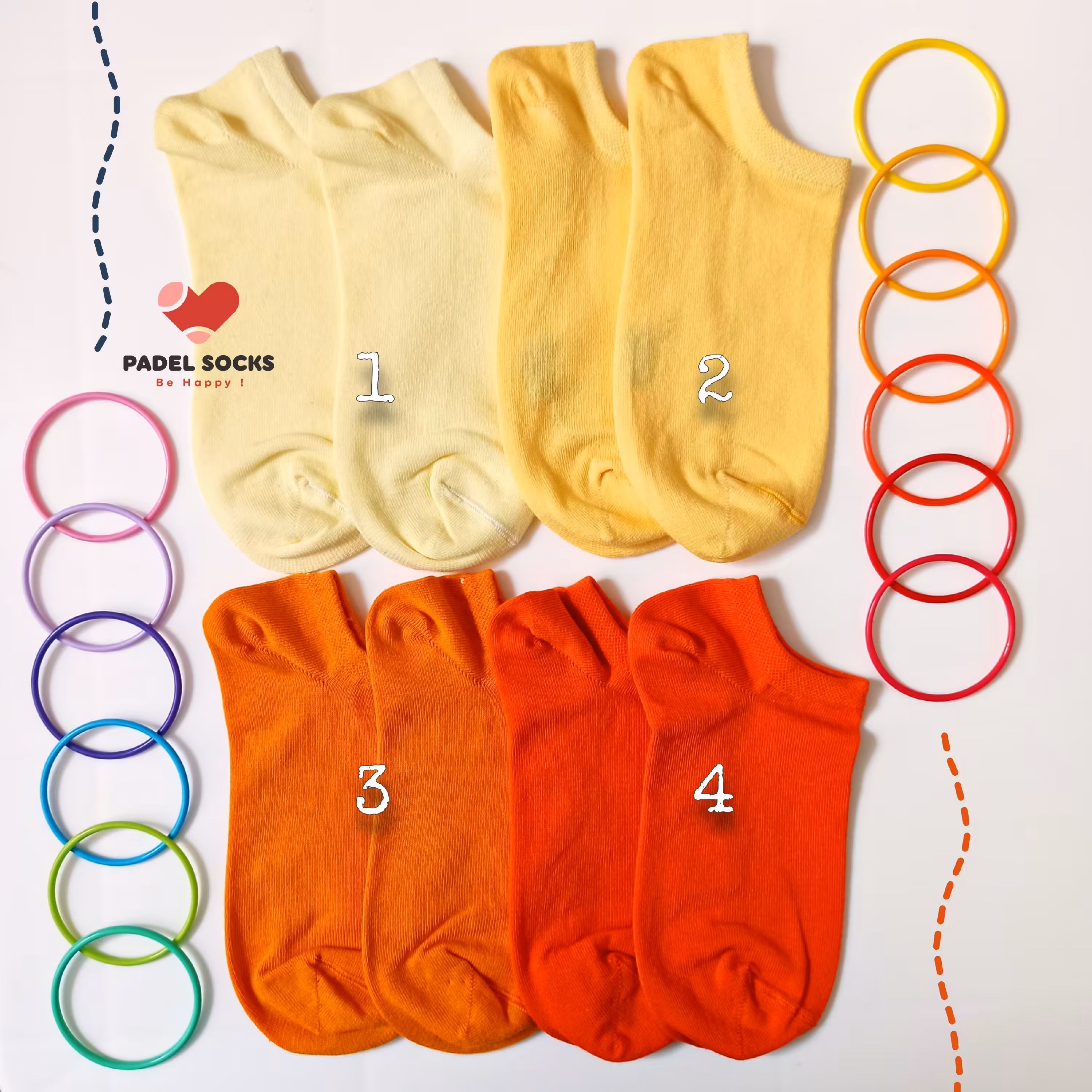 جوراب ساده تک رنگ نخ پنبه اعلا گروه اول