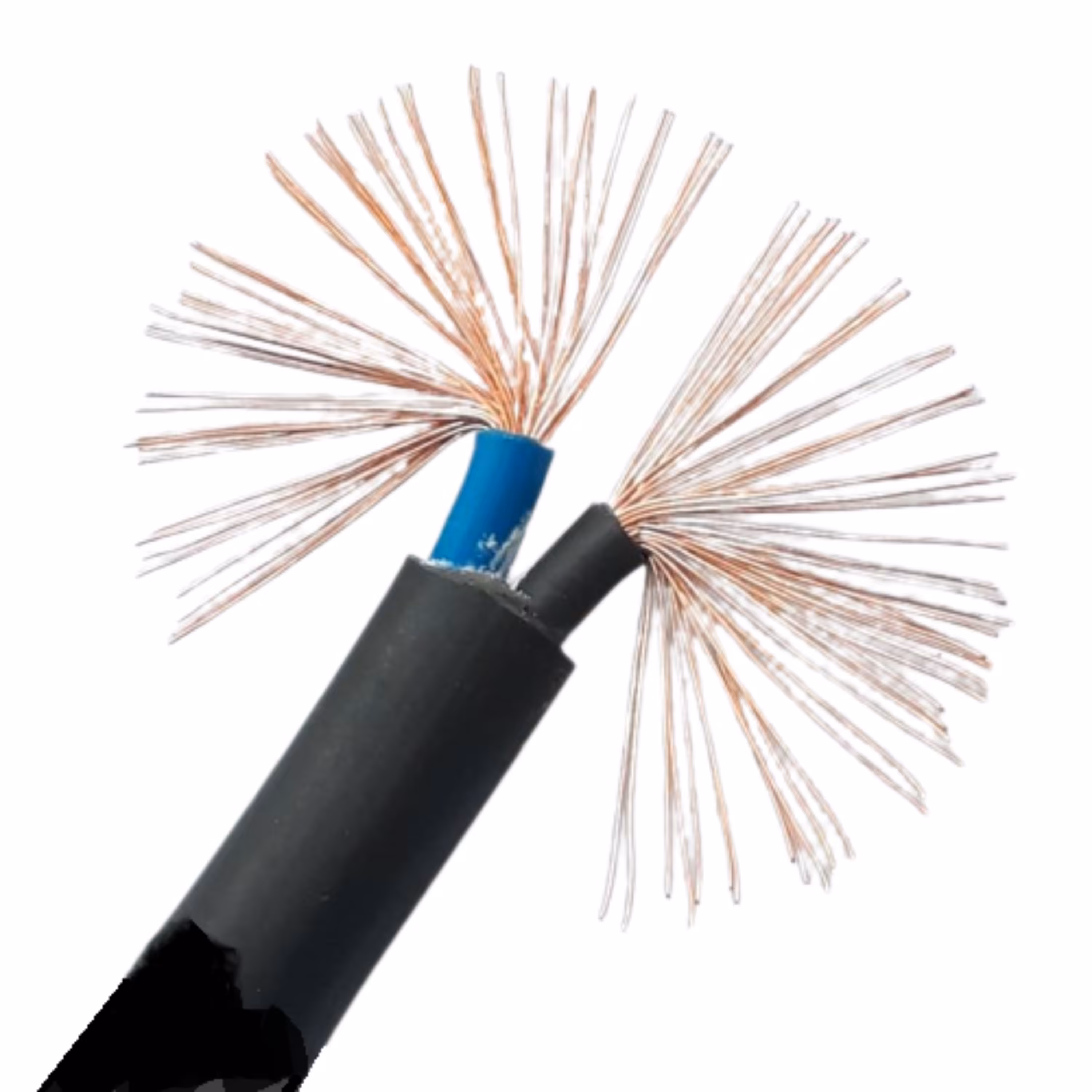 کابل افشان مس 2 رشته مقطع چهار  40 متری 